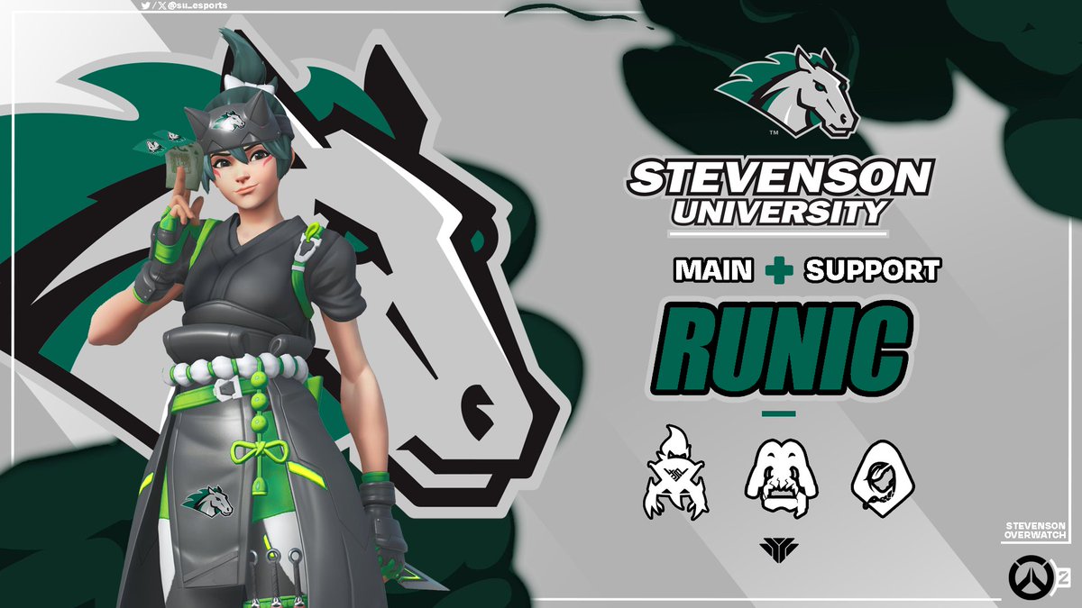 With the NECC season underway, it's time for some introductions...

Meet Stevenson University's newest Varsity Overwatch player, Runic. In his rookie season and senior year at Stevenson, he hopes to make it to LAN with the team!