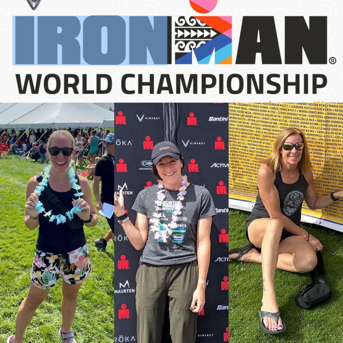 Huge shout out to Sam Krasner, Ursula Nickerson, and Jen Scalise-Marinofsky who are all in Hawaii to race the @ironmantri World Championship tomorrow! Good luck and go fast! 💙💚💙💚💙💚

#ironman #imwc #imwc2023
