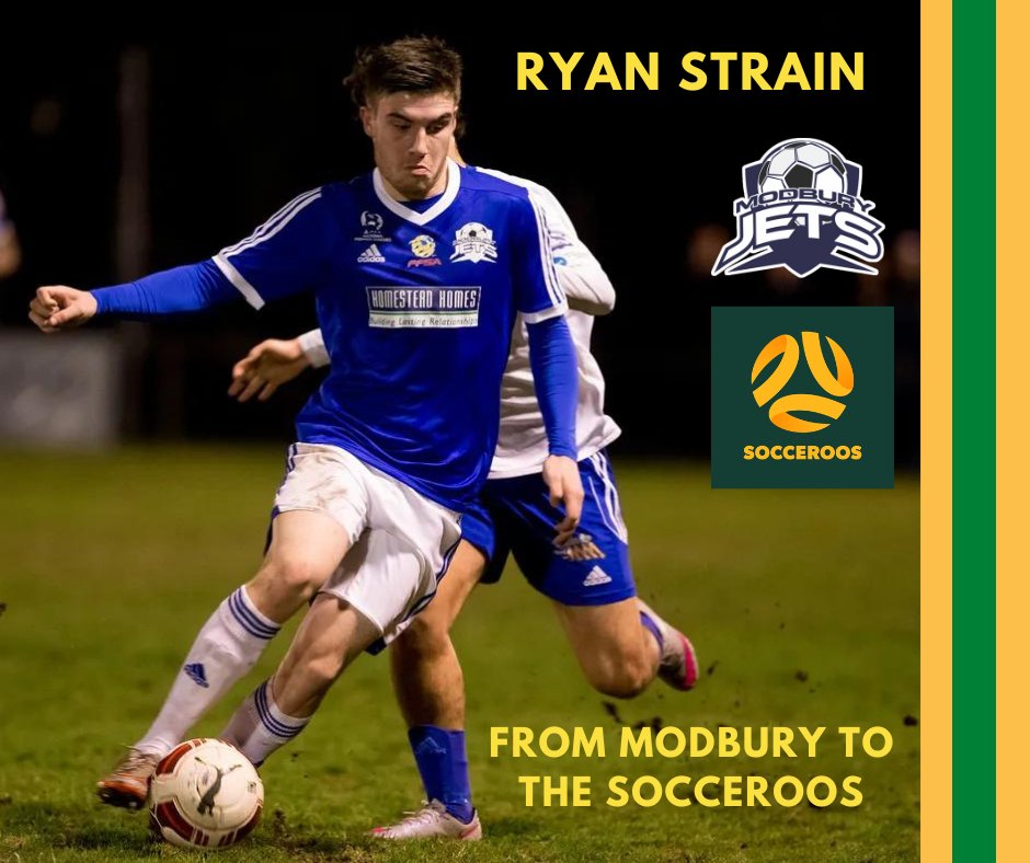 Congratulations to <a href="/RyanStrain5/">Ryan Strain</a> who made his starting debut for the <a href="/Socceroos/">CommBank Socceroos</a> against <a href="/England/">England</a> this morning.

Amazing to have Ryan and <a href="/BrandonBorrello/">brandon borrello</a> two Modbury juniors playing at <a href="/wembleystadium/">Wembley Stadium</a> 

Proud of them both. ✈️