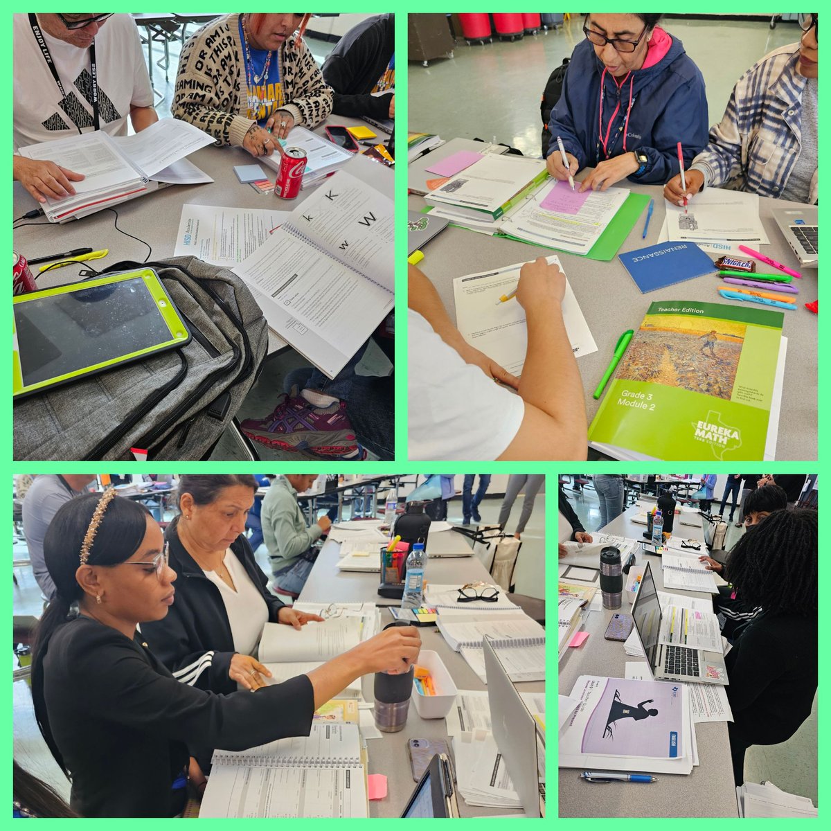 ZSinson's tweet photo. Another successful PD day with our staff! Our teachers were fully engaged and diving deep into unit/module internalizations! 📚 👏 @mcnamaraeshisd https://t.co/soabIv0rnL