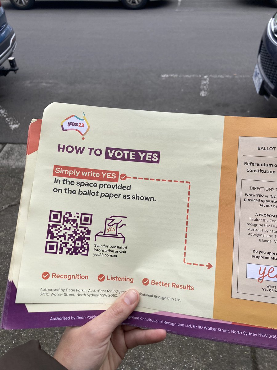 alanascully's tweet photo. Come by Brunswick East Primary School, say hi &amp; vote yes for recognition https://t.co/NKuk35dtBo