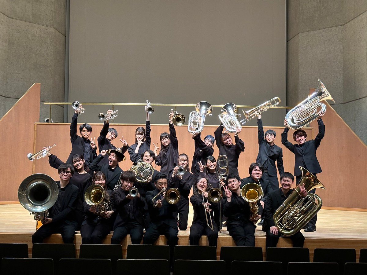 euph_natsu's tweet photo. 金管演奏会
「ブラスアンサンブルの響2023」終演しました！ 
 #アンサンブル
 #金管
 #ユーフォニアム https://t.co/BWfI4vf5SM