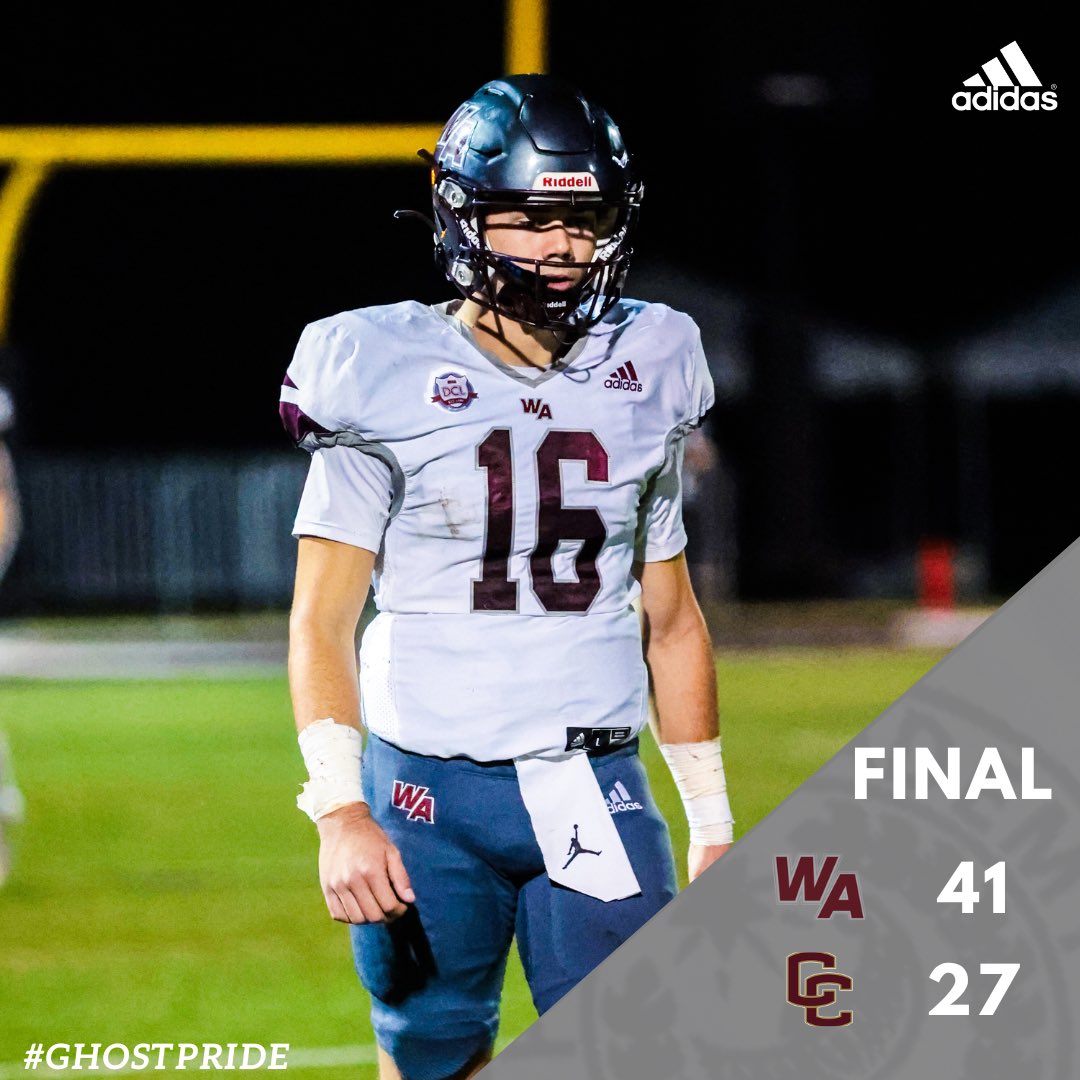 WAGhostFootball's tweet photo. Final: WA 41- Concord Carlisle 27 https://t.co/cSczZe9FXO