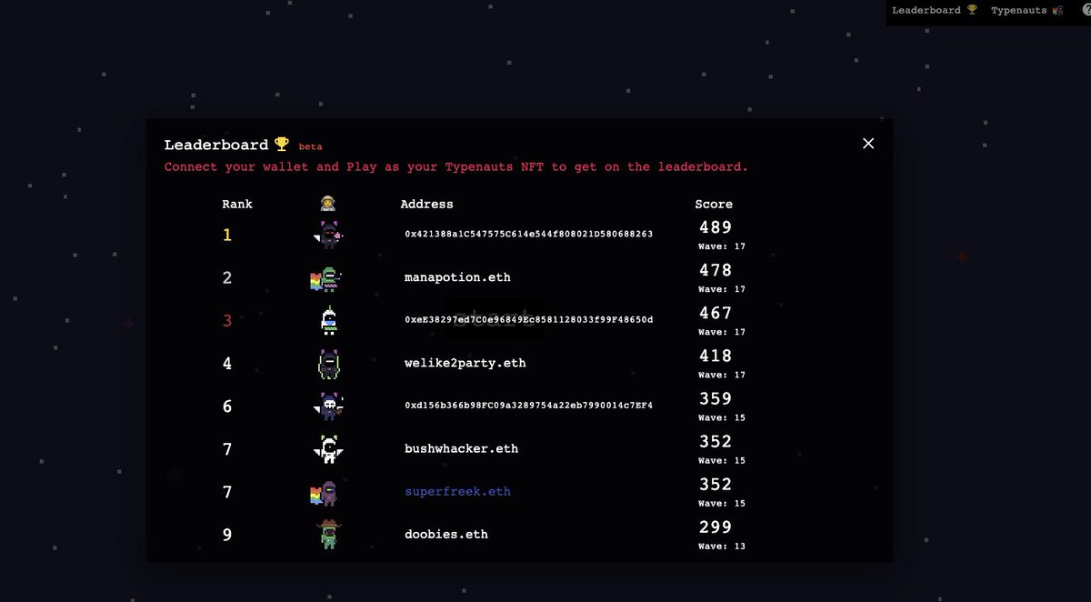 Typenaut Space Crew ⌨️👨‍🚀 tweet media