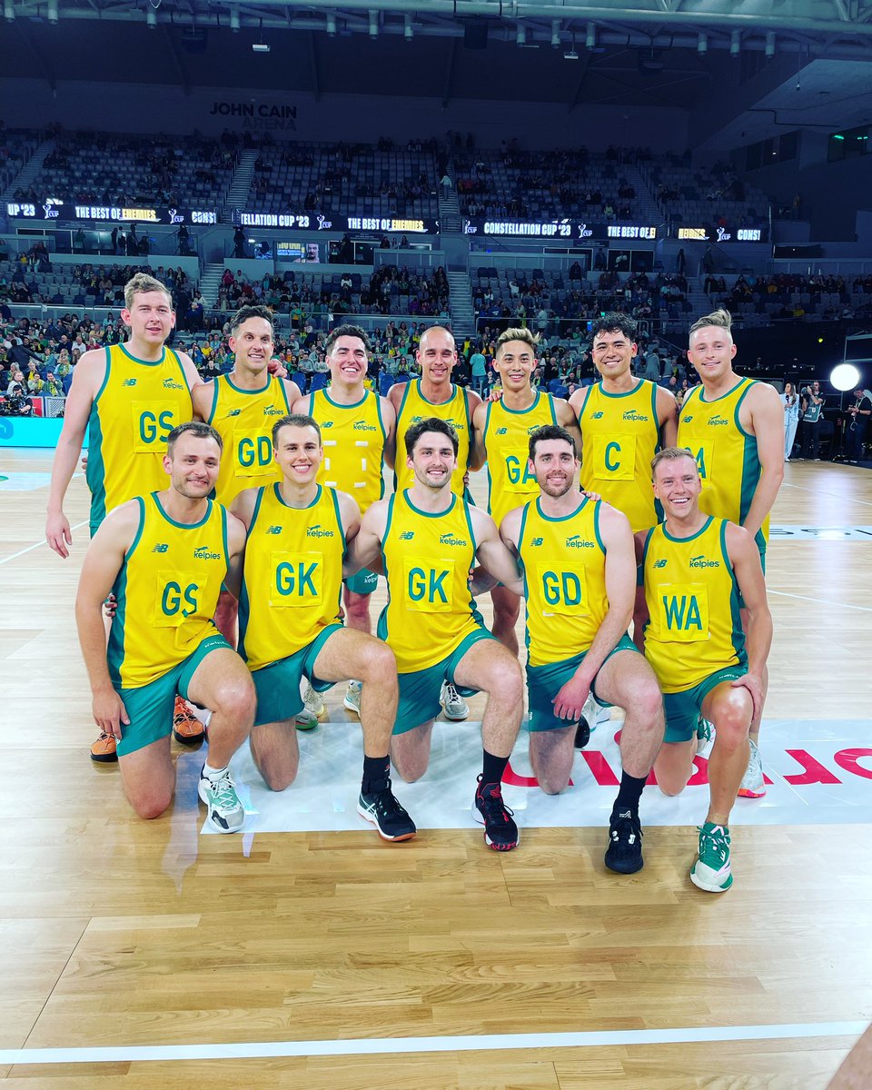 jeromegillbard's tweet photo. Kelpies on tour
.
Game 1 ✅, bring on Brisbane (Sunday)
.
#kelpies #australiankelpies #netball #transtasman #netballaustralia #netballnewzealand https://t.co/T9ohfMLFj0