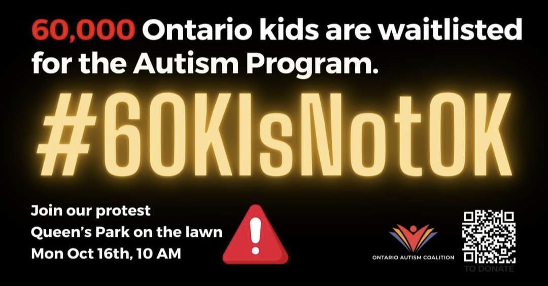 4xMommaCMR's tweet photo. More than 60,000 autistic children are waiting for Needs Based Therapy. The Ontario Autism Program is failing them!
#50KIsNotOk
#60KIsNotOk
#AutismIsLifeLong
#onpoli
#NeedsBasedTherapy
#OAPTransparency
#NeedsBasedEdu
@fordnation
@MichaelParsa https://t.co/zYlXs5A9Qi