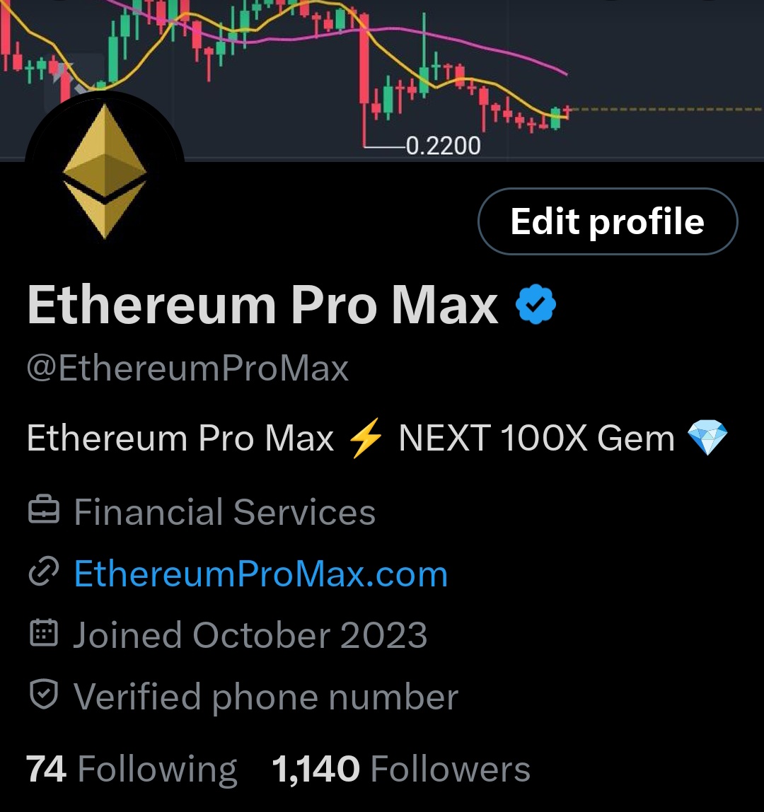 EthereumProMax's tweet photo. Congratulations 🎉 to all our Community members for Getting our Verified ✅ Badge. 
$ETHPM #EthereumProMax #Ethereum #Bitcoin https://t.co/aG8W03JVTk