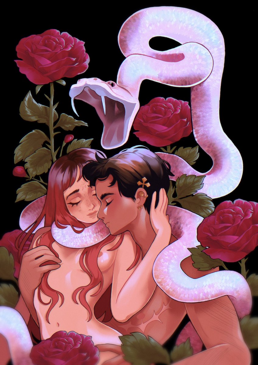 Lanajay_art's tweet photo. Day 4 Snake 🐍🥀✨
Feeling a bit down about this series ! But too late to turn back now haha https://t.co/VJWGHZeTeU