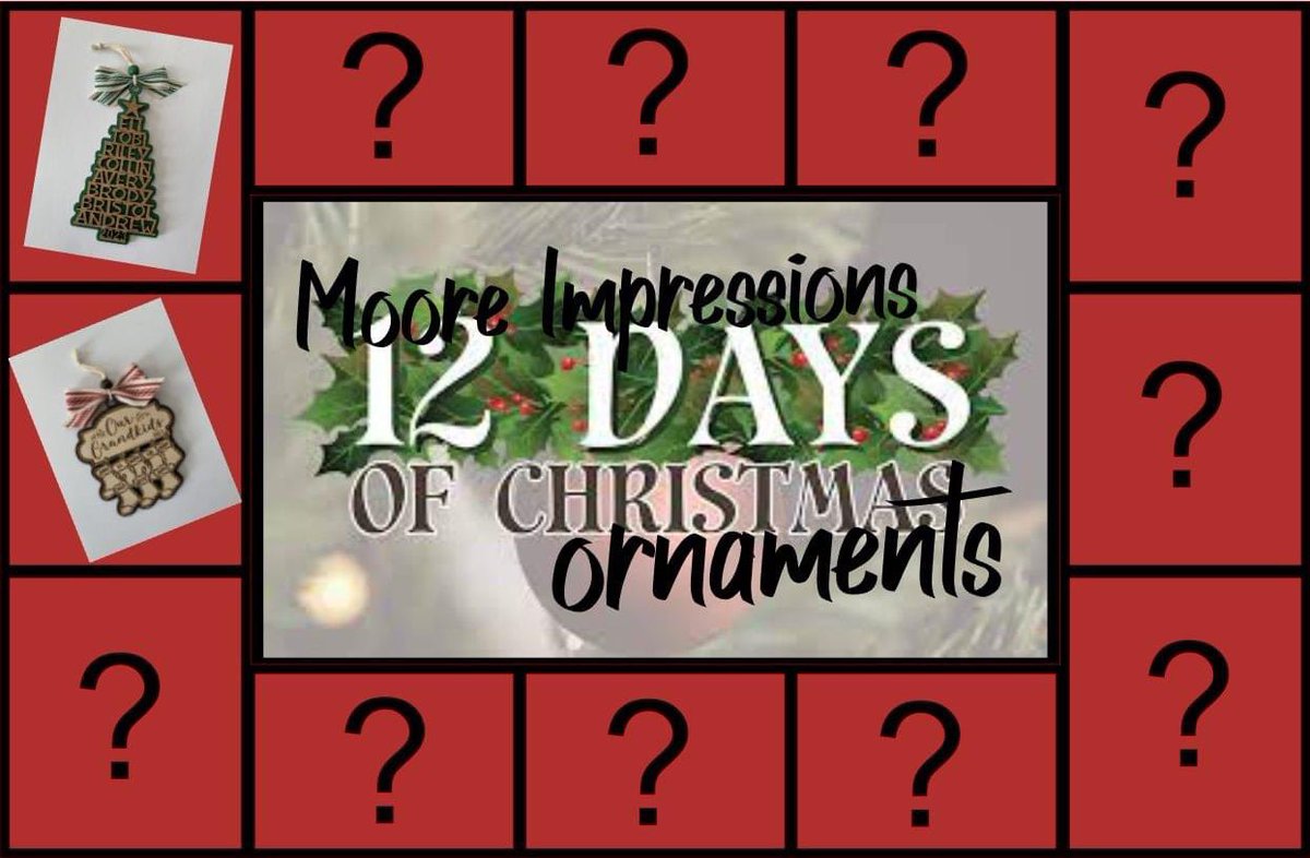 Moore Impressions: 12 Days of Christmas Ornaments. I’ll be sharing a new ornament each day!