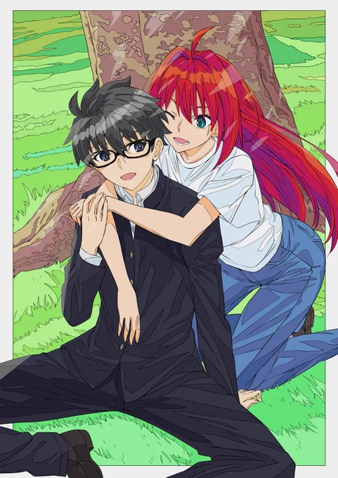 志貴くんと青子先生。 リクエストありがとうございます! メルブラの二人の掛け合いが好き