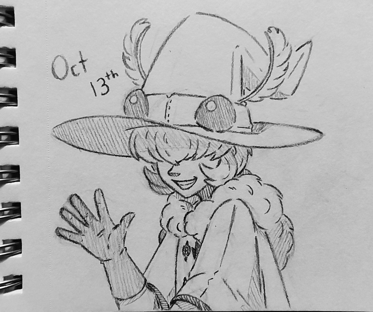 Superdemyx1's tweet photo. #Artober Day 13! Another quick sketch for a busy day, and today we have another one of my OCs, my Moth Witch! I love drawing her, and I'm glad I'm making her a staple of my Artober posts! #artober2023 #witchtober #moth #mothwitch #witch https://t.co/gce40aFusC