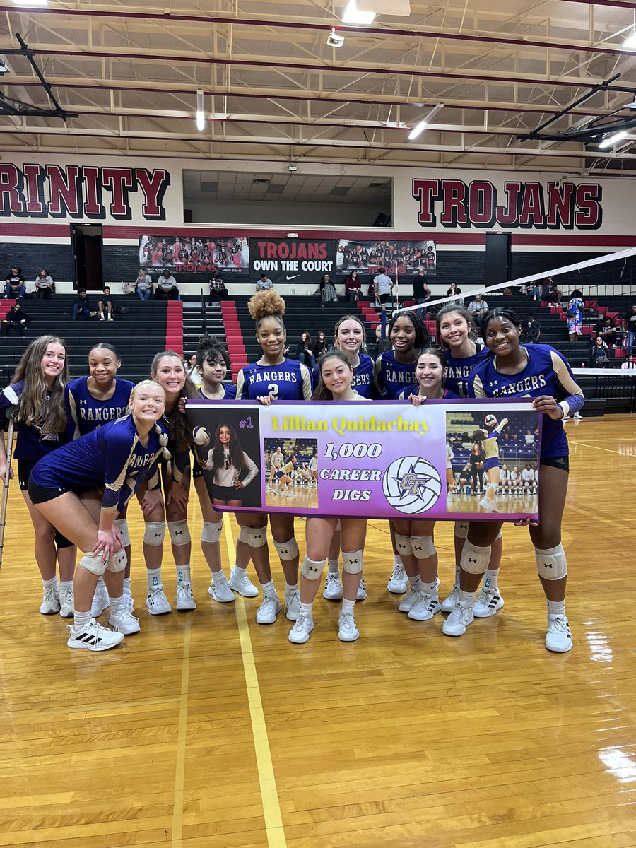 Congratulations <a href="/L_quidachay/">LillianQ</a> on your 1,000th career dig! She also surpassed 500 for the season tonight!🤩🥳💜👏🏼

<a href="/emsisdathletics/">EMS ISD Athletics</a> <a href="/ChisholmTrailHS/">CTHS</a> <a href="/Gosset41/">Brian Gosset</a>
