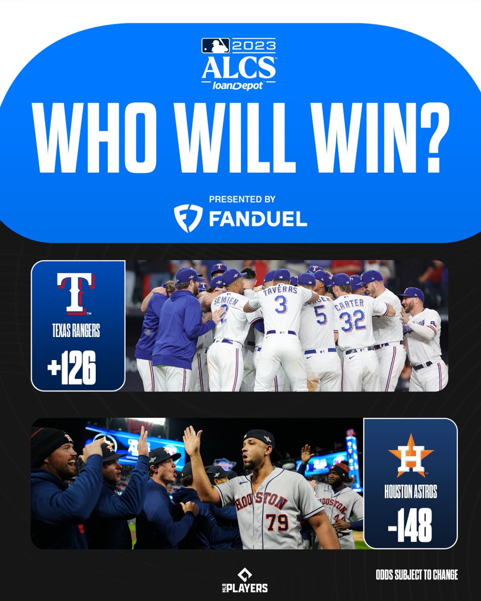 The champions of the American League will be the __________. (Odds via @FDSportsbook)