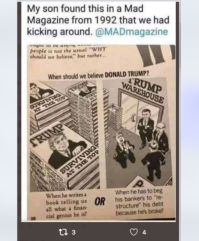 BardOfEarth2's tweet photo. #TheFirstRedFlagWas
I heard this guy wanted to COPYRIGHT his English name #trump!
"What an EgoManiac PRICK" I thought
Nothing ever changed that opinion... https://t.co/laxvJFr9Nn