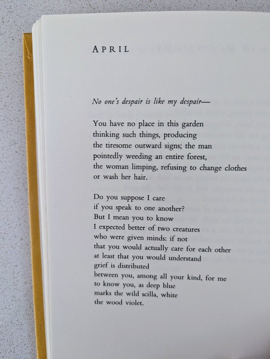 I have thought of this poem almost every day for 25 years. #louisegluck