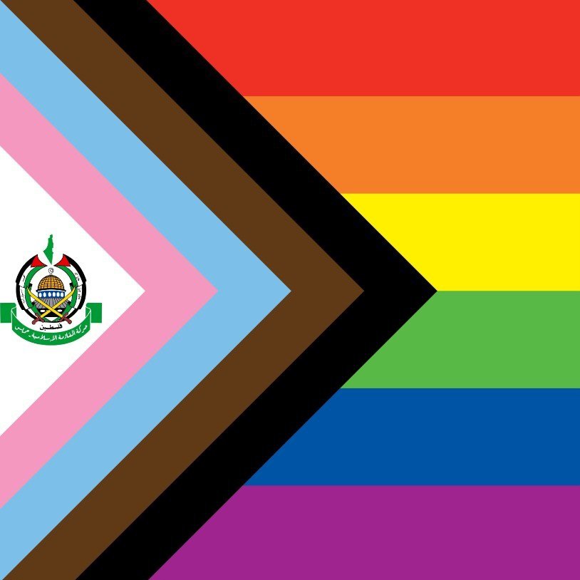 BREAKING: Hamas to be honored with a permanent place on the Pride/Progress Flag.