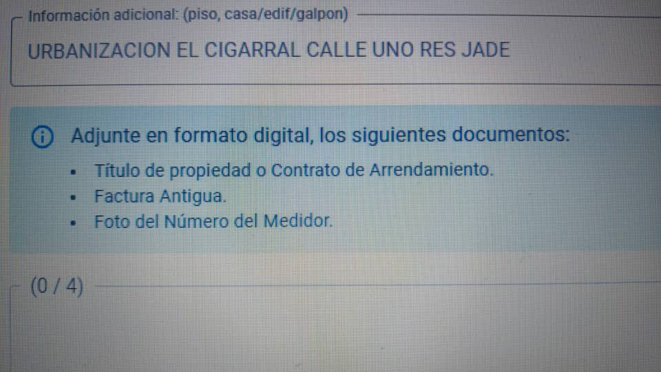 Natanata2008's tweet photo. DENUNCIA 
por qué Corpoelec al cambiar su sistema de pago le complica la vida a los usuarios?
Mire en los que piden anexar, entre otras cosas Acaso no tienen nuestros datos? 
Pedir fotos del medidor?
Factura digital ( que no volvieron a mandar )
Doc de propiedad
@NestorLReverol https://t.co/kkIQU4pjDn
