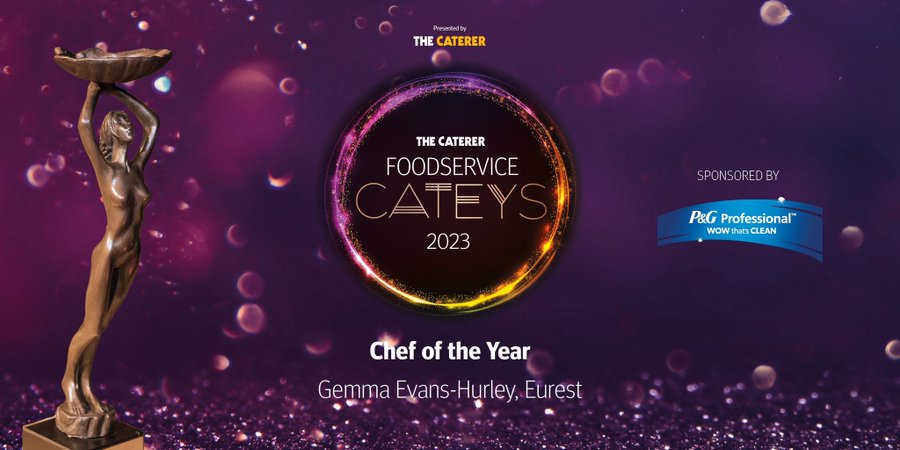 women_food_wifi's tweet image. Congratulations to @gemmaevans9488 of @EurestUK who was just announced @Caterertweets #FSCateys2023 Chef of the Year! 🏆🥳🥂thecaterer.com/news/foodservi…