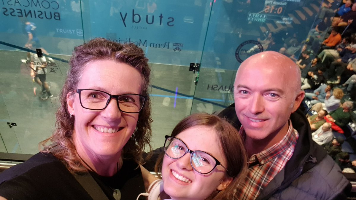 Total fan-girl moment at the <a href="/USOpenSquash/">U.S. Open Squash</a> in Philadelphia!