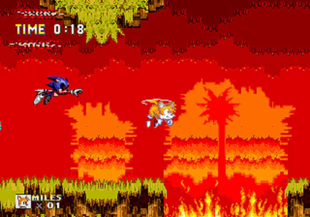 1993Bros's tweet photo. The trinity of spooky Sonic. #Sonicexe #Pendrivesweep #Bluependrive #Chinelin https://t.co/pkhBendJxL