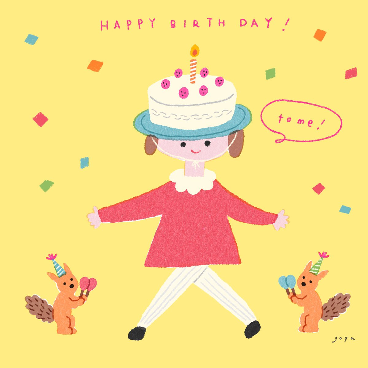 hat yellow background party hat confetti smile candle simple background  illustration images