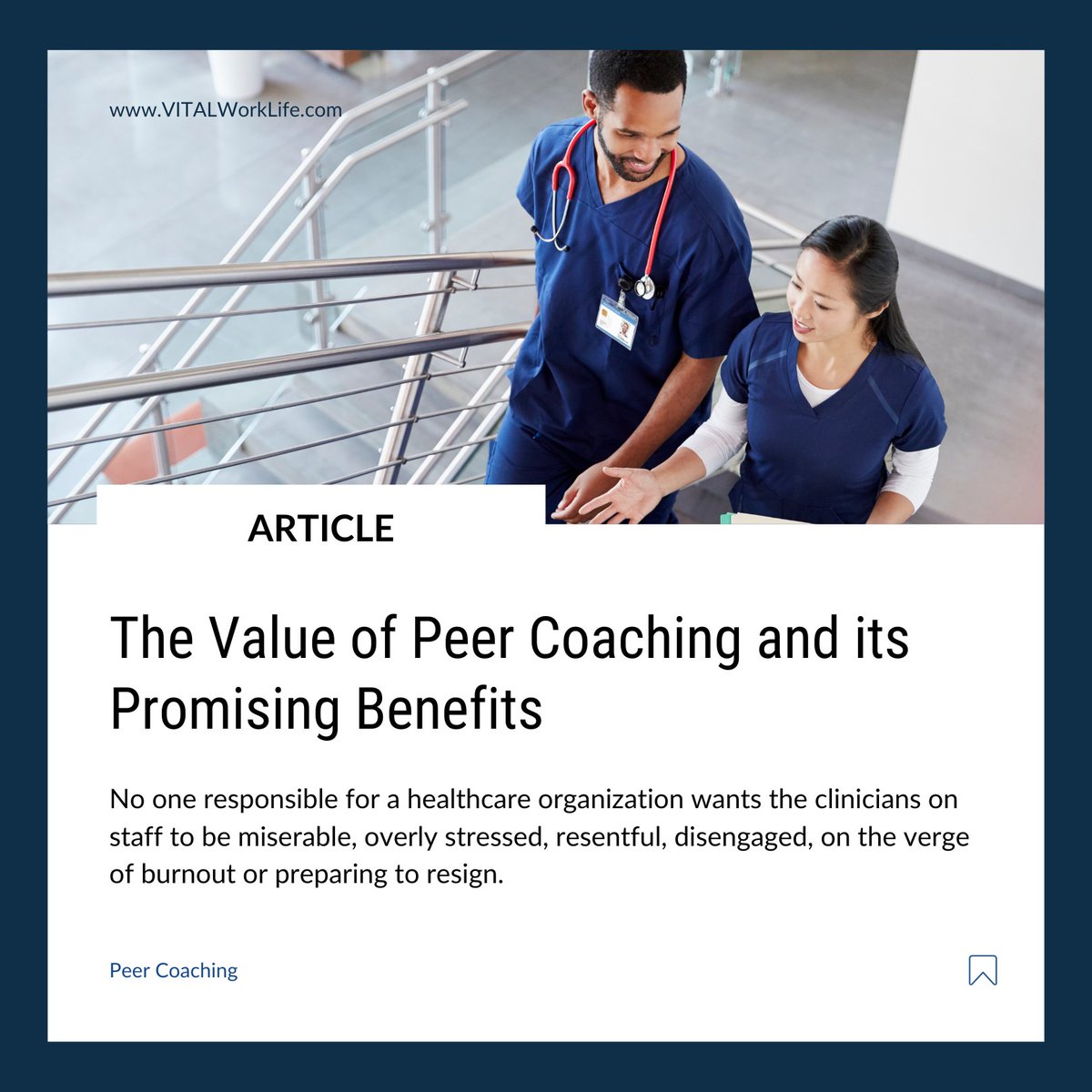 Don't wait for problems to arise before offering supportive well-being resources like peer coaching to your physicians and advanced practice providers. bit.ly/46lr8Q9 #peercoaching #healthcarewellbeing