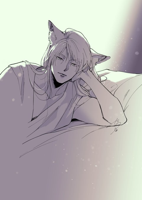「bed sheet male focus」 illustration images(Latest)