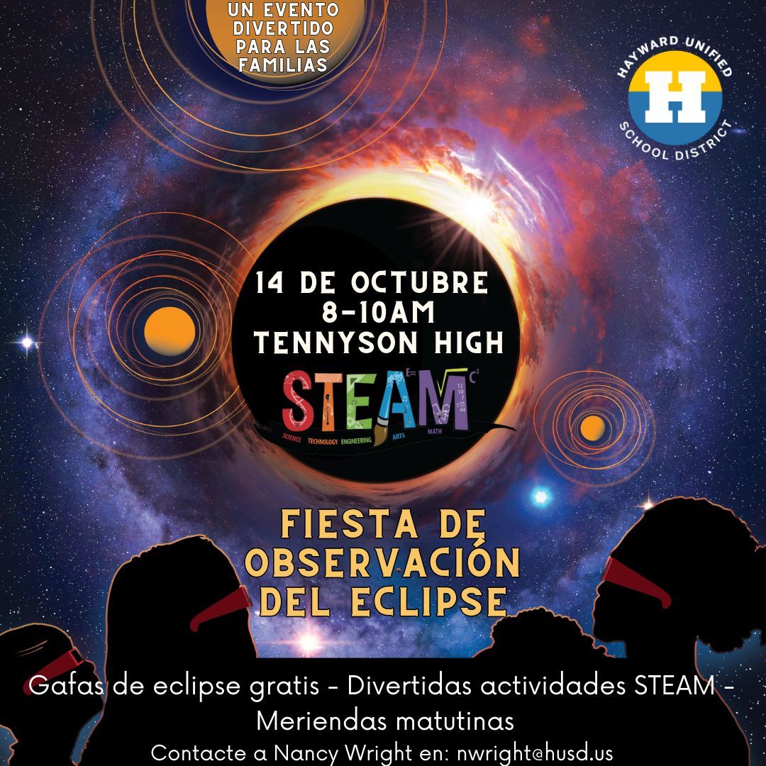 Tomorrow is the day! Join us at 8am for our Eclipse Watch Party at Tennyson High School.