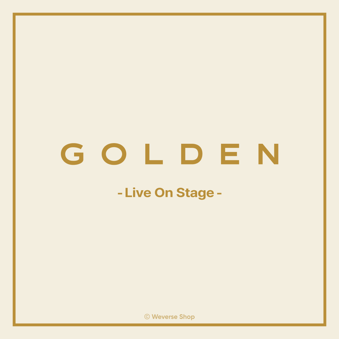bts GOLDEN weverse 購入特典 live on stage