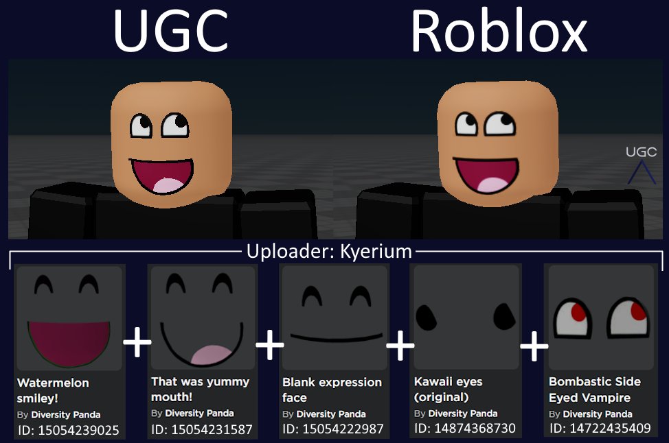 made a fake epic face : r/RobloxAvatarReview