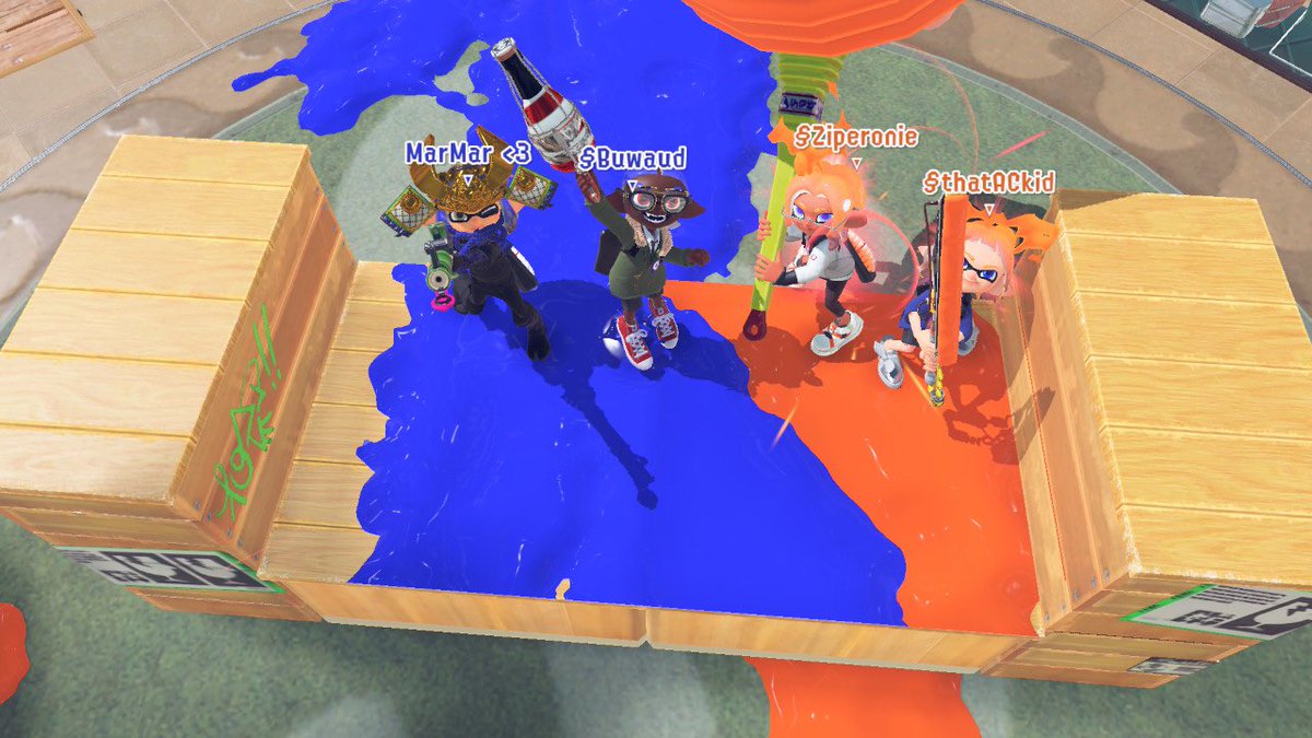 TeamSplatSeason's tweet image. Hype scrim against @ISO_spl our goats frfr