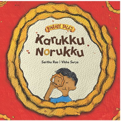'Guru does not discriminate; he loves all kinds of murukkus. He absolutely loves the sounds they make when he munches on them!'

KARUKKU NORUKKU! by SARITHA RAO | Karadi Tales 

You will find this delicious book here - karaditales.com/catalogue/pict…

#writingcommunity