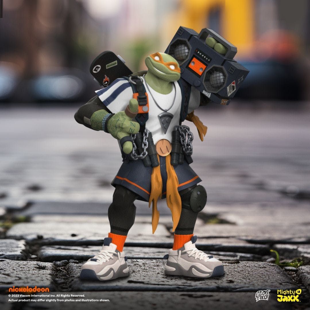 spankystokes's tweet photo. New from Mighty Jaxx - Teenage Mutant Ninja Turtles x Clogtwo Urban Combat: Michelangelo! https://t.co/ecmnudpAkr #Clogtwo #Featured #MightyJaxx #Nickelodeon #Polystone https://t.co/g8Bfo8b3UW
