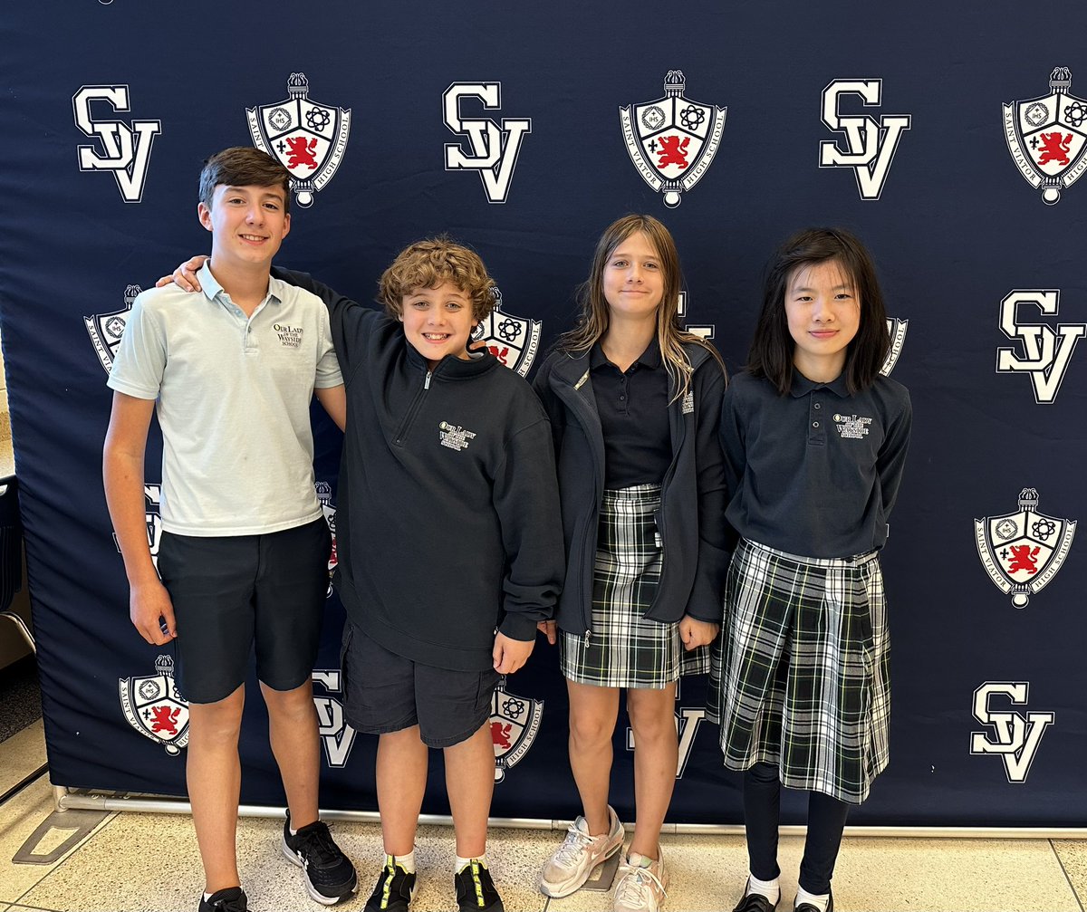 msgriesmeyerOLW's tweet photo. @olwschoolAH Scholastic Bowl team had our first tournament of the year at @SaintViatorHS. Congrats on a great afternoon! https://t.co/J11ROFzUrT