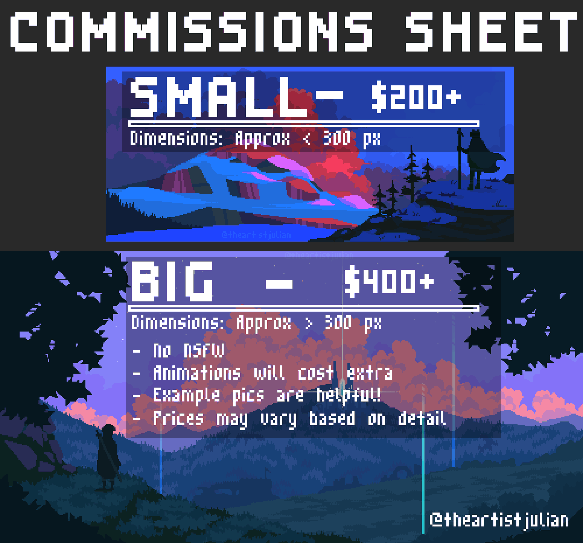 Emergency comms, got like $500 left in the bank and got bills coming up. RT's appreciated
#pixelart