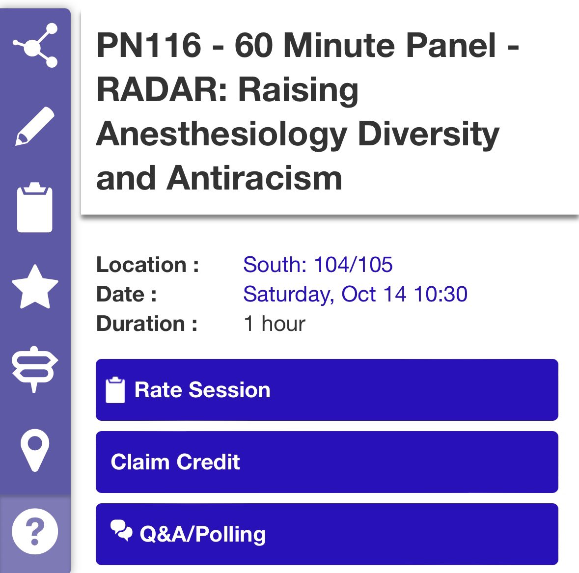 Always good catching up with @sickledoc. Be sure to add Dr. McDade’s #ANES23 RADAR Session “Raising Anesthesiology Diversity and Antiracism” to your schedule. He is an expert voice on #DEI. Saturday 10/14 at 10:30AM South: 104/105. #diversitymatters #healthequity @ASALifeline