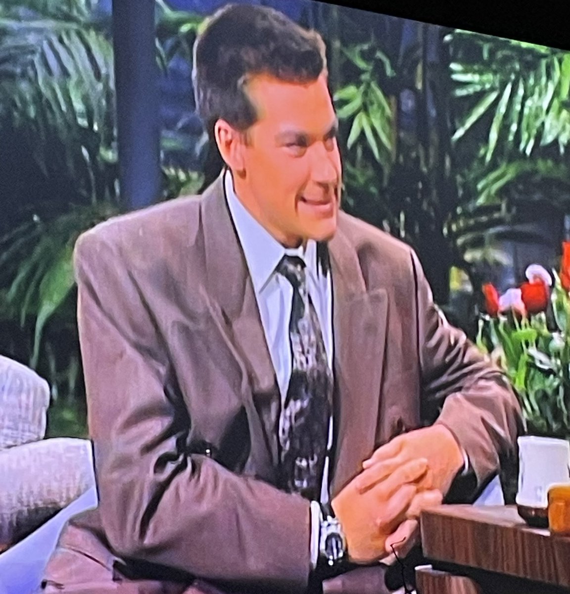 corby069's tweet photo. @batemanjason look 👀 what I’m watching.  Awww so young! #80s 
#heartthrob #johnnycarson  #newsuit https://t.co/pnAydhtnAi