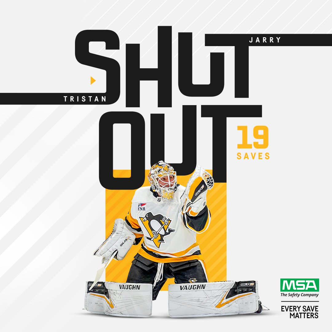 Pittsburgh Penguins on X: It's a 23-save shutout for Tristan