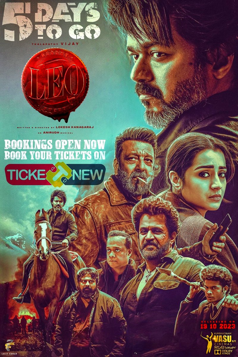 vasutheatre's tweet image. 5 Days to Go
தளபதி திருவிழா at வாசு 
#Leo #LeoAtVasu
#Vasu #DolbyAtmos