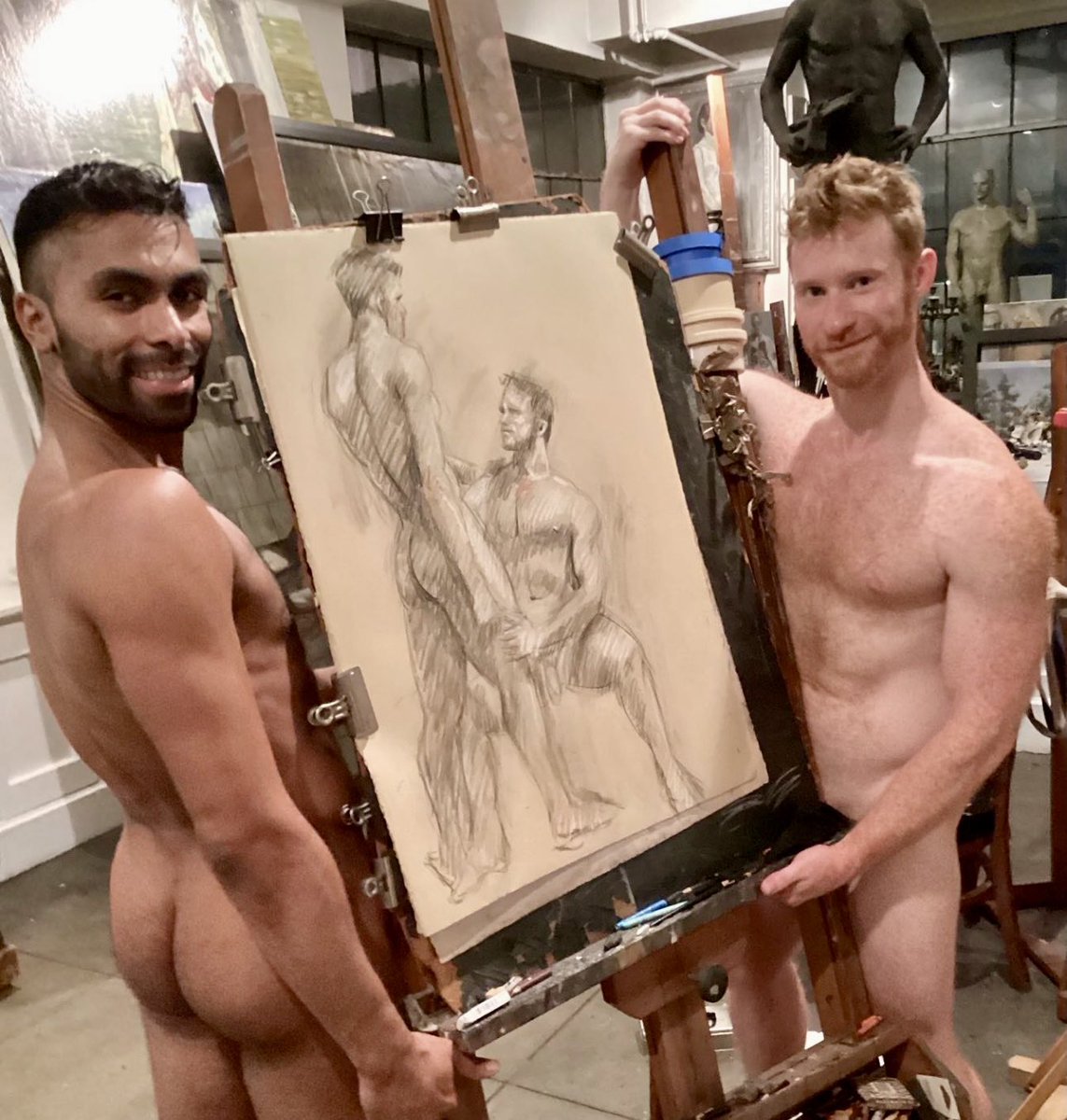 willhutcheson's tweet photo. 👨🎨 #favoriteartistfriday 👨🎨
⠀⠀⠀⠀⠀⠀⠀⠀
Had a blast posing with @dancing_with_gabe for @smarkbeard
It’s been an interesting experience posing with other models!
#posing #nycart #brucesargeant #markbeard #shiftycritter
⠀⠀⠀⠀⠀⠀⠀⠀⠀ https://t.co/rIeV3pwlmm