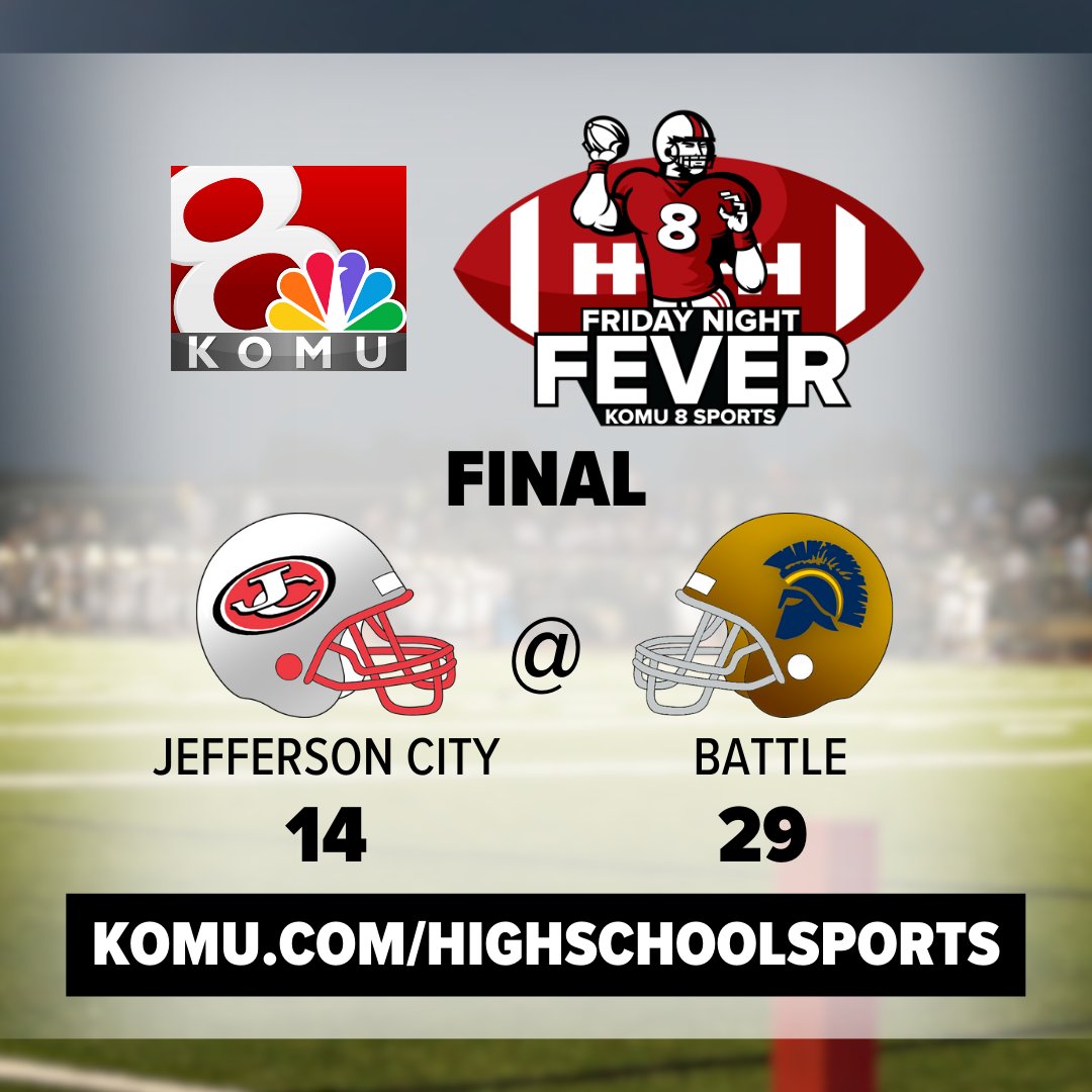 FINAL | Jefferson City at Battle

Jefferson City (@jay_football) - 14
Battle (<a href="/MBHFOOTBALL/">Battle Football</a>) - 29

<a href="/JCJaybirds/">Jefferson City High School</a> <a href="/BattleAthletics/">Battle Athletics & Activities</a> <a href="/CoMoSports/">Missourian Sports</a> #FridayNightFever