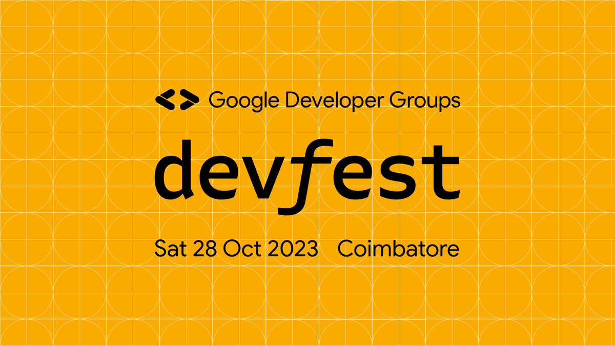 DevFest 2023 is back! Join GDG Coimbatore on Sat, October 28, 2023, for a day of learning, sharing, and connecting with developers of all levels. Register here today at devfest23.gdgcbe.com
#DevFest2023 #GDGCoimbatore <a href="/GoogleDevsIN/">Google for Developers India</a> <a href="/GDGCloudCBE/">GDG Cloud Coimbatore</a> @TFUGCbe <a href="/WTMCBE/">Women Techmakers Coimbatore</a> #Coimbatore