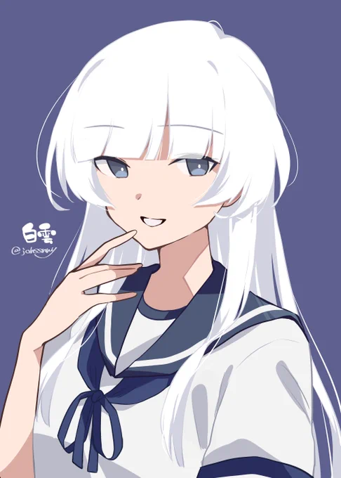 イベ中に描いてた白雲ちゃんです 