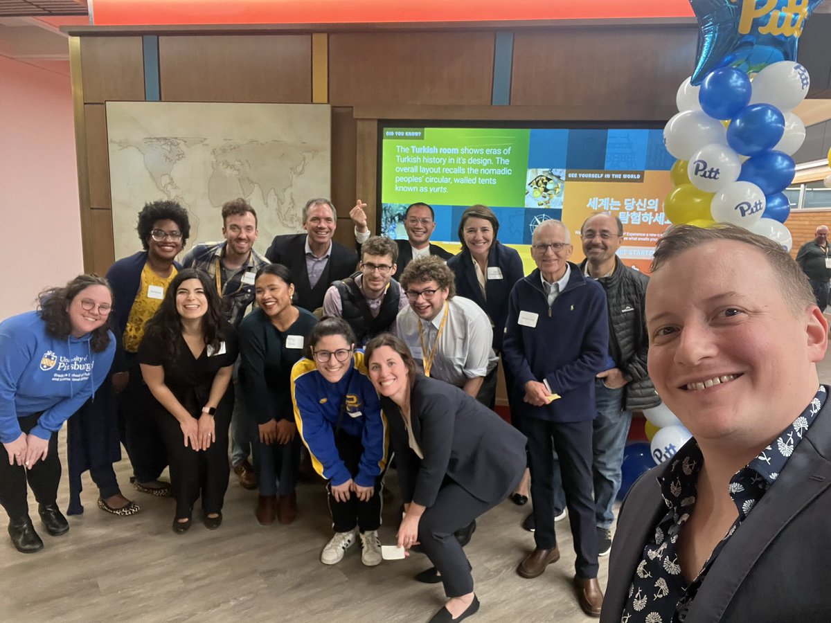 Pitt_SPIA's tweet photo. Two cities. Two events. One big happy Panther family. So exciting to celebrate Pitt Homecoming in Pittsburgh and in DC tonight! 💙💛 Here’s two of our favorite group selfies. #PittHC23 https://t.co/n7ForgbwaW