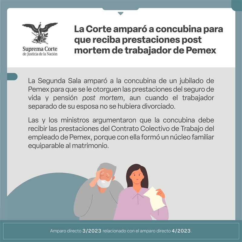 SCJN's tweet photo. En esta sentencia #LaCorte determinó que los derechos de quienes conforman una familia de hecho deben ser reconocidos en igualdad de condiciones de los que viven en matrimonio.

Conócela 👇

#LaCorteContigo https://t.co/I5s6f1vpYP