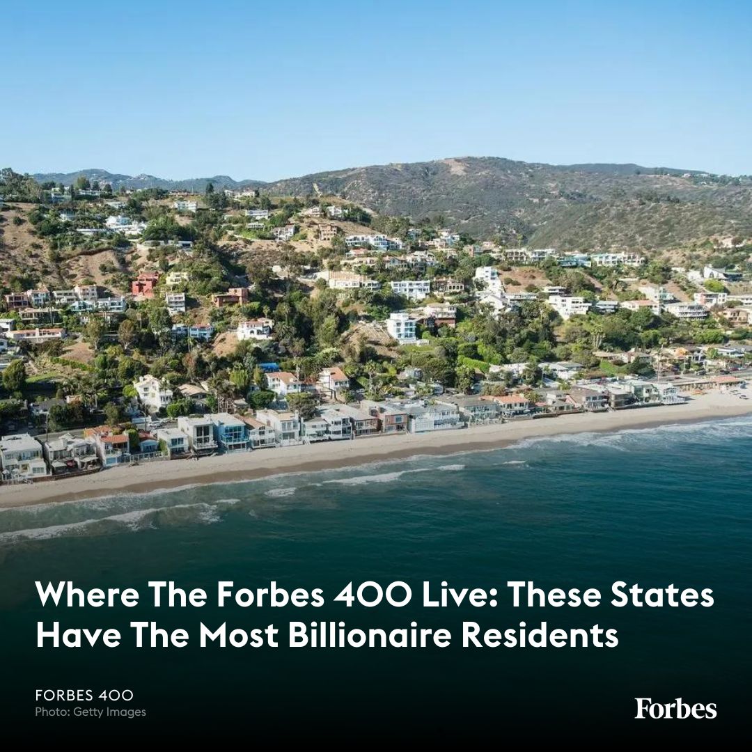 More than half of America’s richest billionaires live in one of four states: trib.al/1neiybt #Forbes400