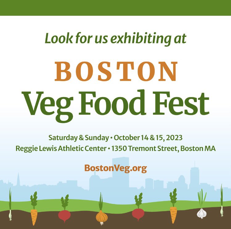 If you’re in the Boston area this weekend I’ll be signing books at The Boston Vegetarian festival Saturday and Sunday. Stop on by! #bostonvegvest @streetnoisebook