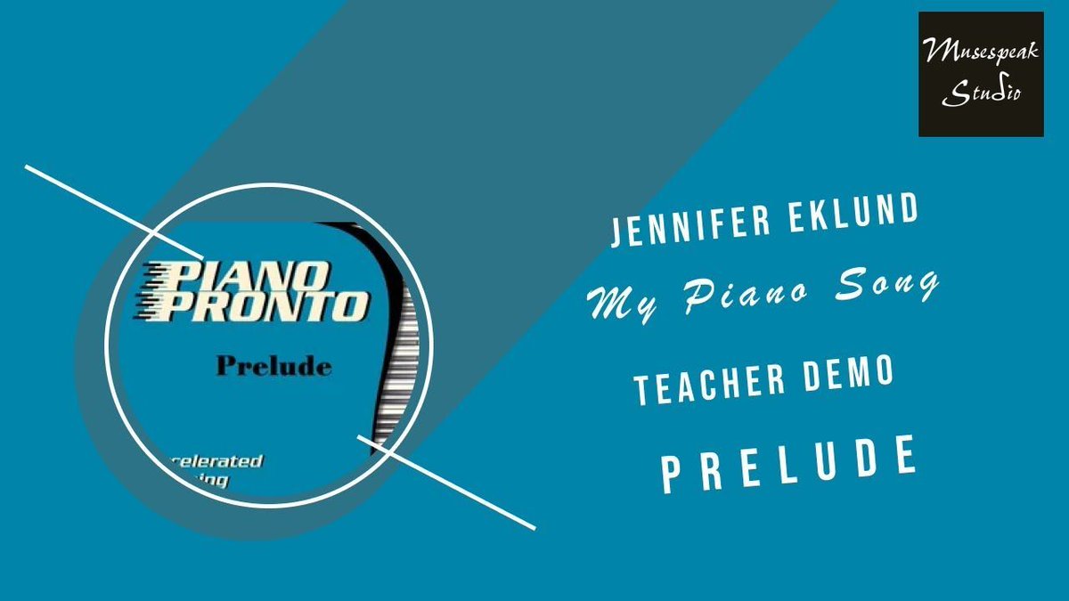 musespeakstudio's tweet image. Happy Demo Friday! This week&apos;s video features &quot;My Piano Song&quot; by Jennifer Eklund. It&apos;s from the Piano Pronto Prelude book: buff.ly/3tE47ZW #demofriday #pianopronto #pianolessons
