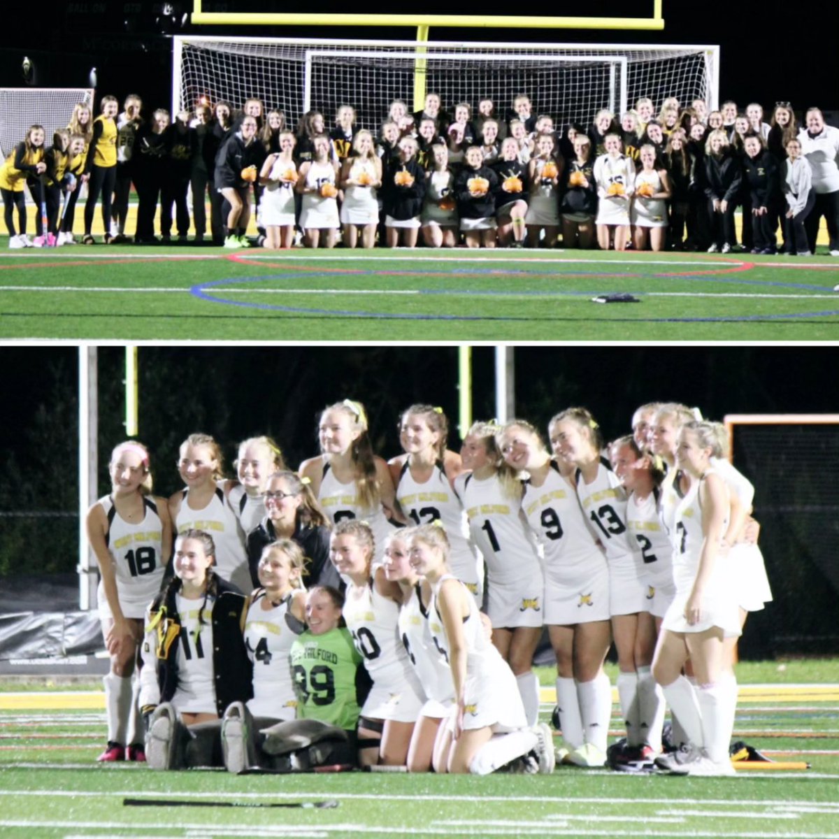 Coach_Provost's tweet photo. #WMFH. A great time honoring our 11 seniors ❤️ Thanks to all our JV/F athletes for the signs. Segal for the pumpkins, our amazing coaching staff for pump ups, booster club for cookies/hot chocolate/decorations, ShopRite for the donations, Lamothe for announcing,and everyone else! https://t.co/fsvjaqa36C