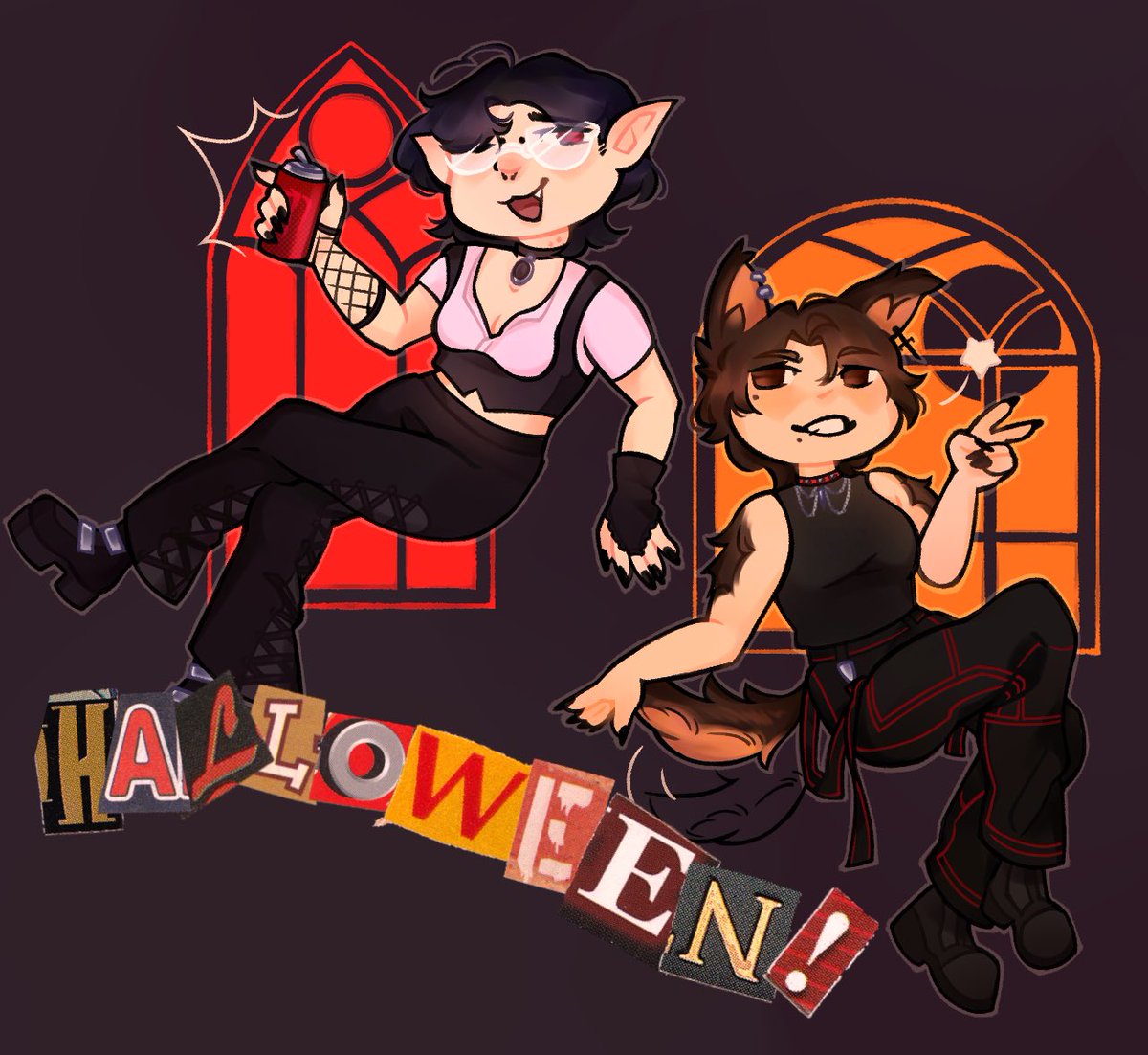 L0VEKILLJ0Y's tweet photo. spooky scary critters (icons for my wifey and i ❤️) https://t.co/nTvI93cDkx